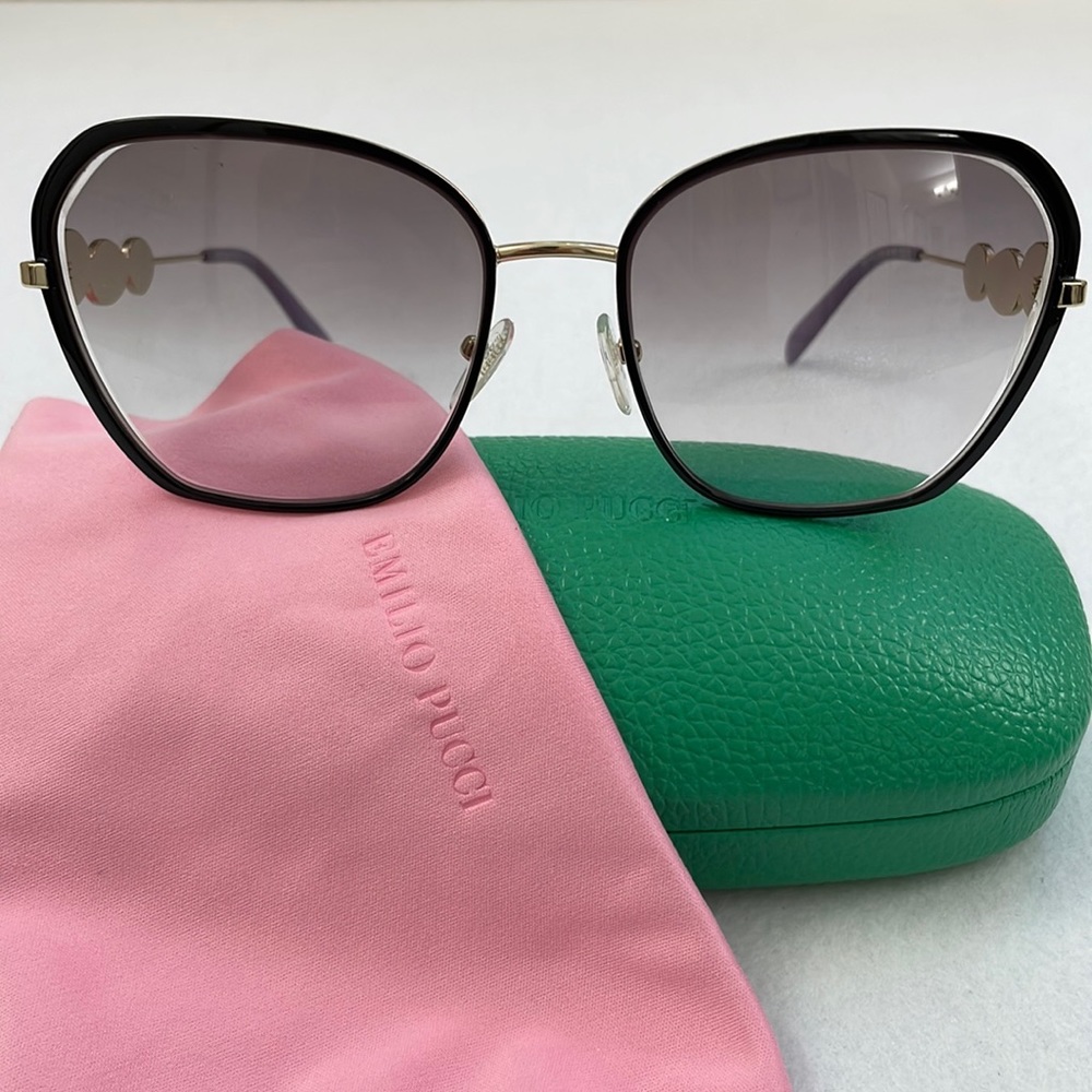 NEW Emilio Pucci Sunglasses with Case and Lens Cloth